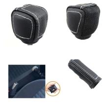 Capa Couro Manopla Câmbio Manual e Alavanca Freio de Mão Fiat Idea Strada Locker Palio Siena Capa Couro Manopla Câmbio Manual e Alavanca Freio de Mão Fiat Idea Strada Locker Palio Siena