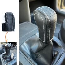 Capa couro manopla câmbio manual Fox Spacefox Crossfox 2004 2005 2006 2007 2008 2009 2010 2011 2012