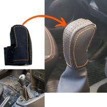 Capa Couro Manopla Câmbio Manual Renault Sandero Stepway Zen 2019 2020 2021 2022 2023