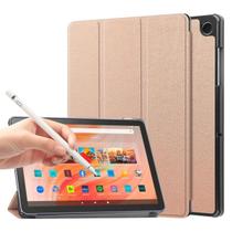 Capa Couro Para Tablet Amazon Fire Hd 10 13º + Caneta Stylus