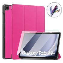 Capa Couro + Película + Caneta Para Tablet Samsung A9+ X210