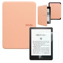 Capa Couro + película para Kindle 12ª Gen RS23CV - 2024 Capa Couro + película para Kindle 12ª Gen RS23CV - 2024