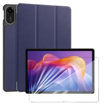 Capa couro + película vidro para Redmi Pad 2 2025 11” Capa couro + película vidro para Redmi Pad 2 2025 11”