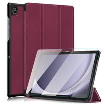 Capa Couro + Película Vidro Para Tablet Samsung A9+ 11 X210