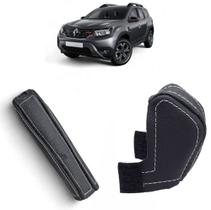 Capa Couro Protege Manopla Câmbio Automático E Alavanca Freio Auxiliar Duster Zen 2021 Á 2026