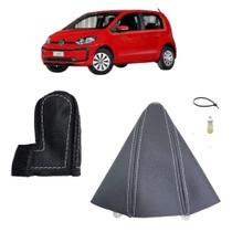 Capa Couro Protege Manopla E Coifa Cobertura Alavanca Câmbio Manual Up! Track 2014 Á 2021