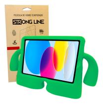 Capa Criança para iPad A16 11ª Geração com Película, Alças e Suporte - Proteção Completa Capa Criança para iPad A16 11ª Geração com Película, Alças e Suporte - Proteção Completa