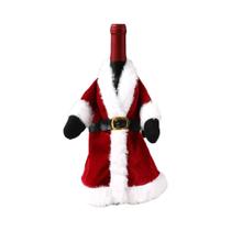 Capa Criativa Para Garrafa De Vinho De Natal Com Design De Vestido E Saia, Decoração De Mesa De Ano