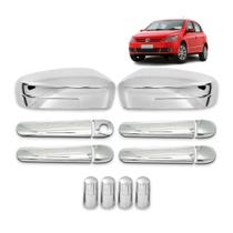 Capa Cromada Gol G5 Retrovisor + Maçaneta + Tampa Válvula 2008 A 2012