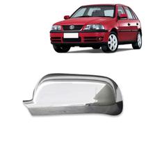 Capa Cromada Retrovisor Esquerdo VW Golf, Gol G3 e G4, Santana, Bora, Saveiro e Parati 1999 á 2014