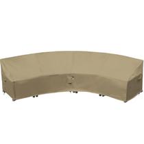 Capa Curvada para Móveis de Jardim Flexiyard para Sofá Seccional Externo, Capa Impermeável Reforçada 600D para Sofá Seccional de Jardim, Meia Lua para Proteção de Móveis Externos no Inverno 190" (128") Capa Curvada para Móveis de Jardim Flexiyard para Sofá Seccional Externo, Capa Impermeável Reforçada 600D para Sofá Seccional de Jardim, Meia Lua para Proteção de Móveis Externos no Inverno 190" (128")