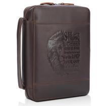 Capa da Bíblia Polare Original em couro italiano de grão integral 27x20 cm