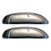 Capa da maçaneta externa cromada clio/scenic 00/ logan 07/ 4 portas acab sup - Shekparts