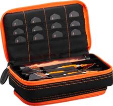 Capa Dart Casemaster Plazma Plus preta com acabamento em laranja