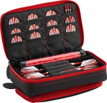 Capa Dart Casemaster Plazma Plus preta/rubi para 3 dardos