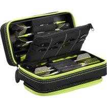 Capa Dart Casemaster Plazma Pro com acabamento amarelo para 6 dardos