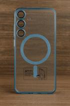 Capa de Acrílico Anti impacto Brilho Com megsafe/carregamento de indução Com borda alta S25 Plus