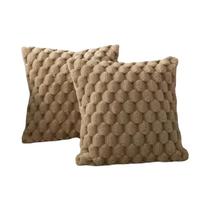 Capa De Almofada 3D Em Pelúcia Macia Com Padrão De Tartaruga Em Grade De Abacaxi Branco Creme Para