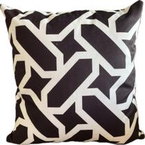 Capa de Almofada 42x42 cm Cortbras Geo - Preto e Branco