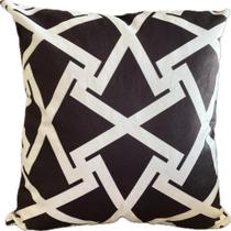 Capa de Almofada 42x42 cm Cortbras Lamin - Preto e Branco