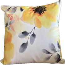 Capa de Almofada 42x42 cm Cortbras Rubi - Floral Amarelo