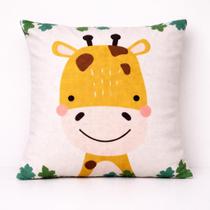 Capa de almofada 43 x 43 veludo digital estampado - girafa Capa de almofada 43 x 43 veludo digital estampado - girafa