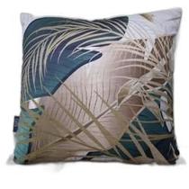 Capa de almofada 43 x 43 veludo digital - folha+ramo dourado Capa de almofada 43 x 43 veludo digital - folha+ramo dourado