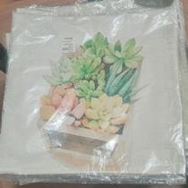 Capa de Almofada 43x43 Vaso de Flores