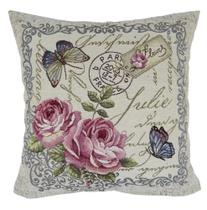 Capa de Almofada 45x45cm Omnitex Gobelin Amour