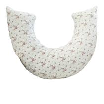 Capa de Almofada Amamentação - Floral Ferrugem