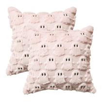Capa de almofada AVOIN colorlife Halloween Ghost Pink x2 Capa de almofada AVOIN colorlife Halloween Ghost Pink x2