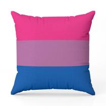 Capa de Almofada Avulsa Estampada Bandeiras LGBT Cores 45cm x 45cm