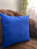 Capa de Almofada Azul Royal Verona 45x45cm para Decoração de Interiores