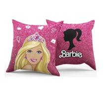 Capa De Almofada Barbie Rosa 40x40cm P/ Decoração Capa De Almofada Barbie Rosa 40x40cm P/ Decoração