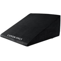Capa de almofada Bed Wedge HOMBYS Ultra Soft Velvet Black Capa de almofada Bed Wedge HOMBYS Ultra Soft Velvet Black