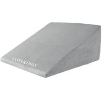 Capa de almofada Bed Wedge HOMBYS Ultra Soft Velvet Light Grey Capa de almofada Bed Wedge HOMBYS Ultra Soft Velvet Light Grey