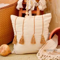 Capa de Almofada Boho Chic 4 Pompom Capa de Almofada Boho Chic 4 Pompom