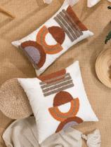 Capa de almofada bordada 30x50