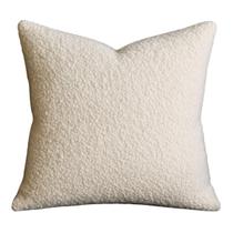 Capa de Almofada Capri em Suede Felpudo Premium 50x50cm Luxo Decorativa Bege