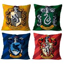 Capa de Almofada Casas Harry Potter 4 Unidades com Ziper