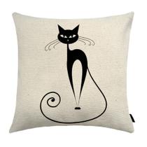 Capa de Almofada Cat Estampada 40x40cm E3 Capa de Almofada Cat Estampada 40x40cm E3