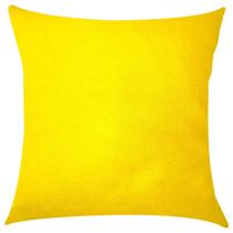 Capa de Almofada Cetim Amarelo 45x45cm