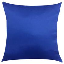 Capa de Almofada Cetim Azul Royal 45x45cm