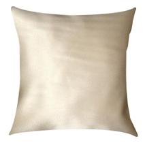 Capa de Almofada Cetim Bege Claro 45cm x 45cm