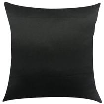 Capa de Almofada Cetim Preto 45cm x 45cm