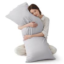 Capa de almofada corporal Bedsure Light Grey Cooling 100% rayon