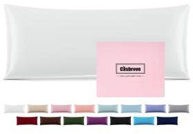 Capa de almofada corporal de seda, fronha Casbrove White 20x54