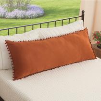 Capa de almofada corporal MOVE OVER Burnt Orange 50x137cm, microfibra
