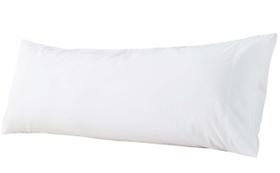 Capa de almofada corporal WhatsBedding Tecido de algodão branco 54x137cm Capa de almofada corporal WhatsBedding Tecido de algodão branco 54x137cm
