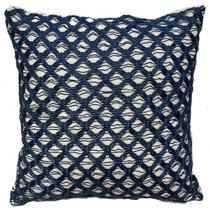 Capa De Almofada Crochê Rendado Azul - Espaço Casa